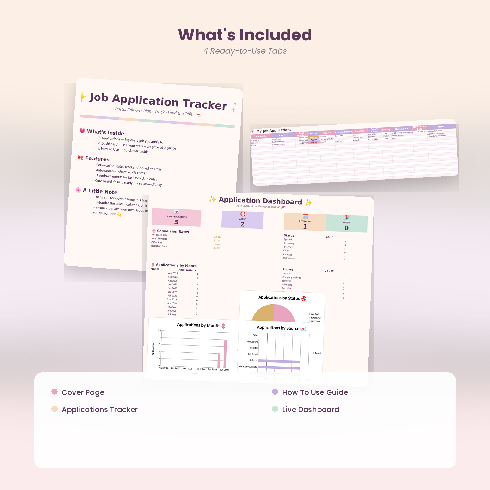 Job Application Tracker | Excel Spreadsheet for Job Seekers